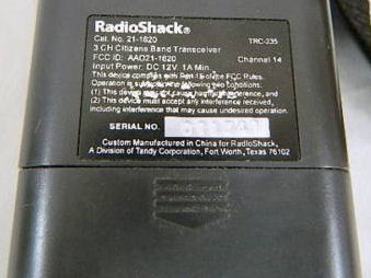 RadioShack TRC-235