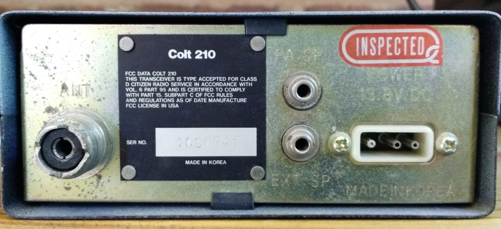 Colt 210, CB Radio