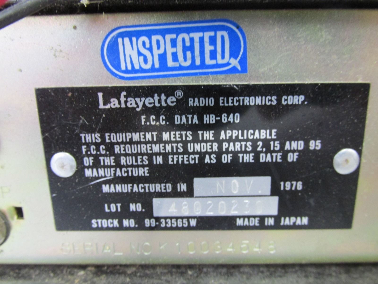 Lafayette HB-640