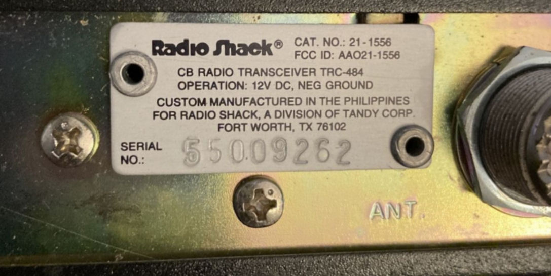 RadioShack TRC-484