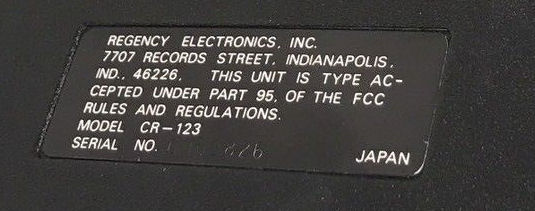 Regency CR-123