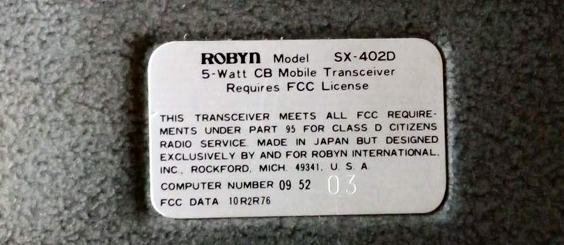 Robyn SX-402D