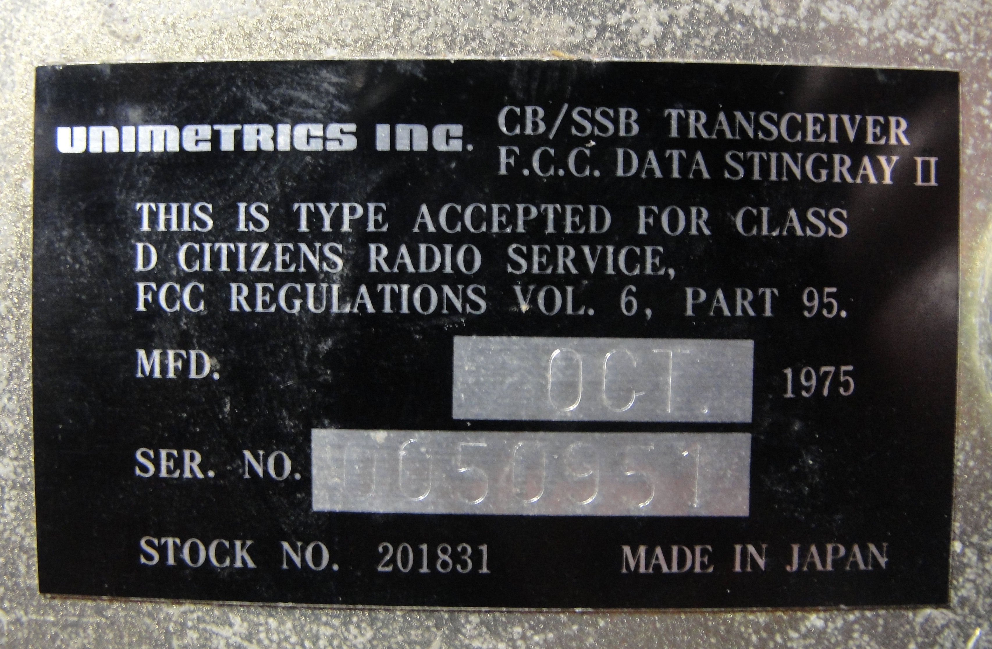 Unimetrics Stingray-II