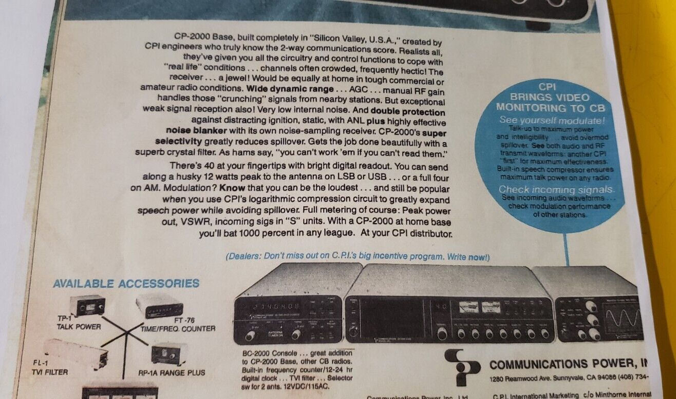 Communications Power, Inc CP-2000